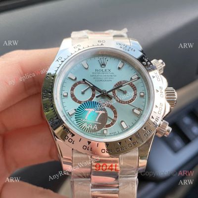 Swiss Quality Stainless steel Baby Blue Rolex Cosmo Daytona Watch 40mm